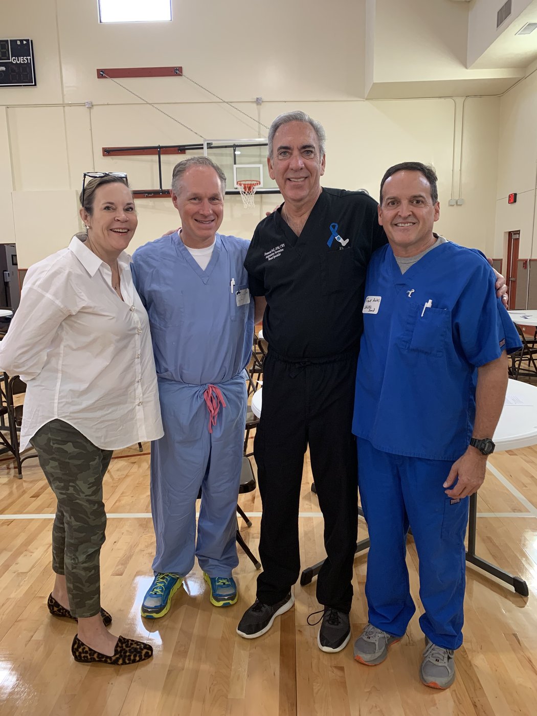 SALSAL clinical faculty and volunteers at a community screening