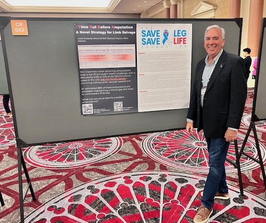 SALSAL presenting the Time Out Before Amputation research poster