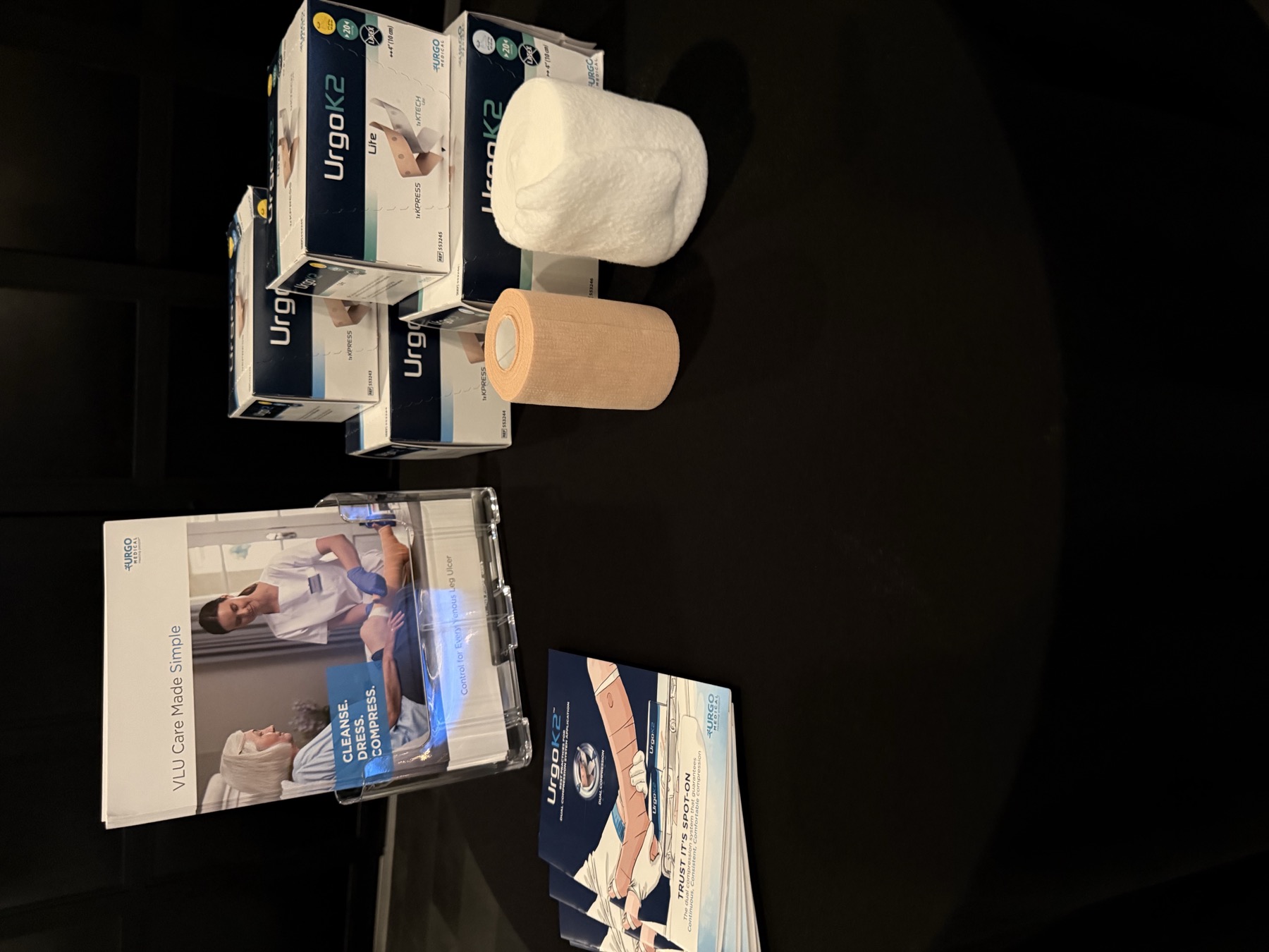 Wound care supplies at a SALSAL screening